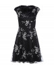 Cocktailkleid mit Blumenbestickung