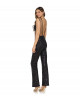 Jumpsuit in Schwarz mit Tülleinsatz