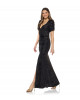 Paillettenkleid in Schwarz mit Herzausschnitt