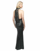 Neckholderdress mit Cut-Out in Gruen
