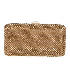 Glitzer-Clutch aus Schmucksteinen
