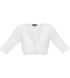 Spitzenbluse Lilly in Weiss