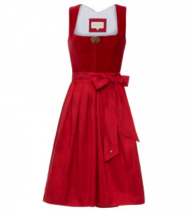 Samtdirndl Alexis in Rot