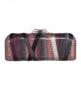 Clutch mit Animalprint in Multicolor