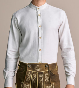 Trachtenhemd in Beige