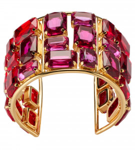 Armspange mit pink-roten Kristallen
