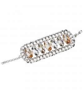 Armband mit Swarovski Kristallen in Silber
