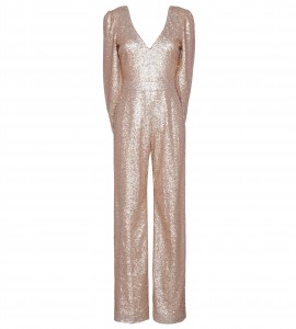 Jumpsuit mit Cape in Nude