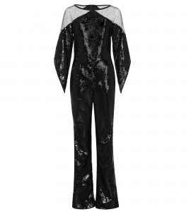 Jumpsuit mit angeschnittenem Arm in Schwarz