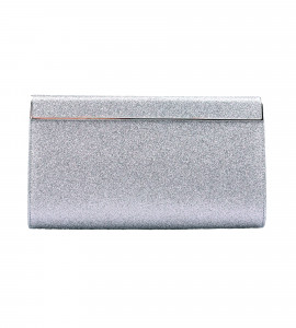 Silberne Clutch Cayla