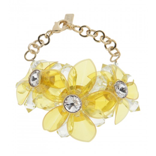 Blumenarmband in Gelb