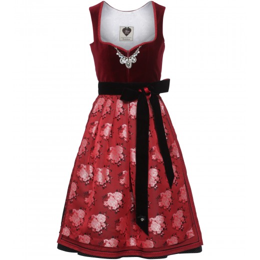 Dirndl Scarlett mit Blumenschürze