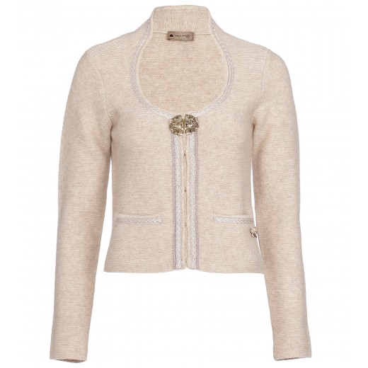 Cashmere Strickjacke Marie in Beige