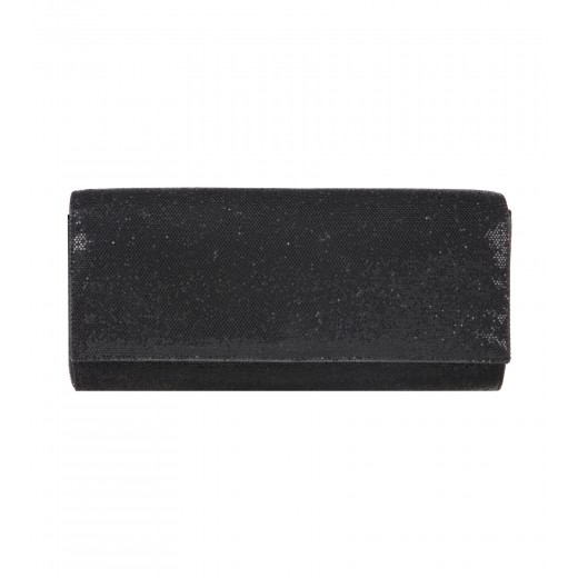 Glitzer-Clutch in Schwarz