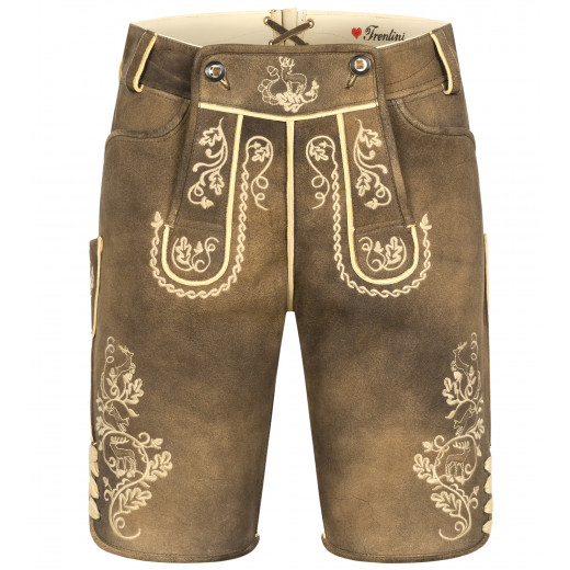 Lederhose Stefan in Braun-Beige