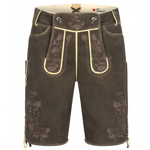 Lederhose Gerd in Dunkelbraun