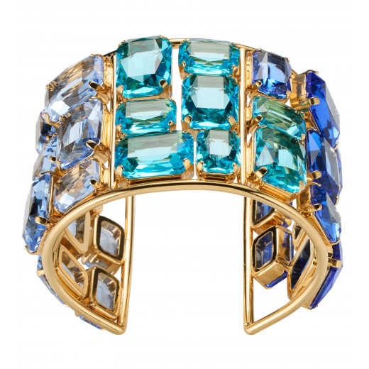 Armspange mit blauen Kristallen