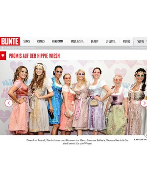 Bunte.de: Hippie-Wiesn Event