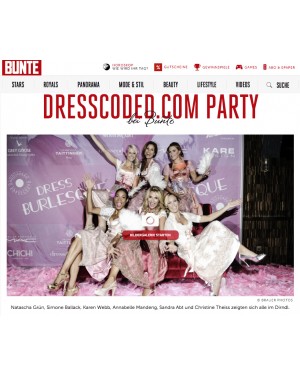 Bunte.de: Dressburlesque Party