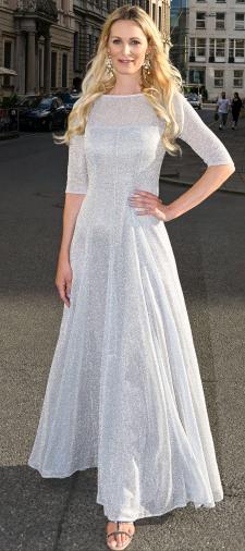 Julia´s Kleid in Silber